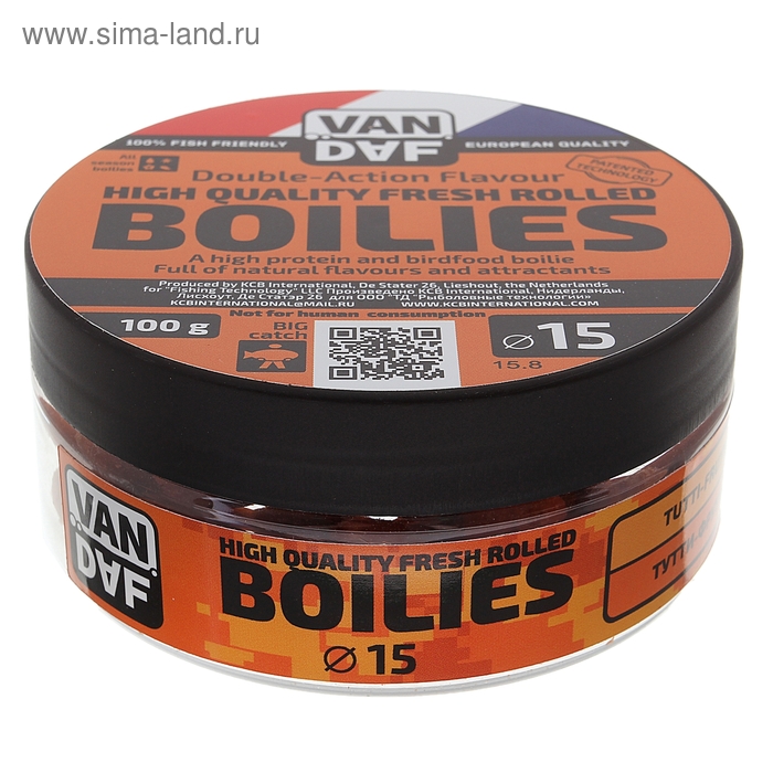 Бойлы 15мм, 100 г, тутти-фрутти