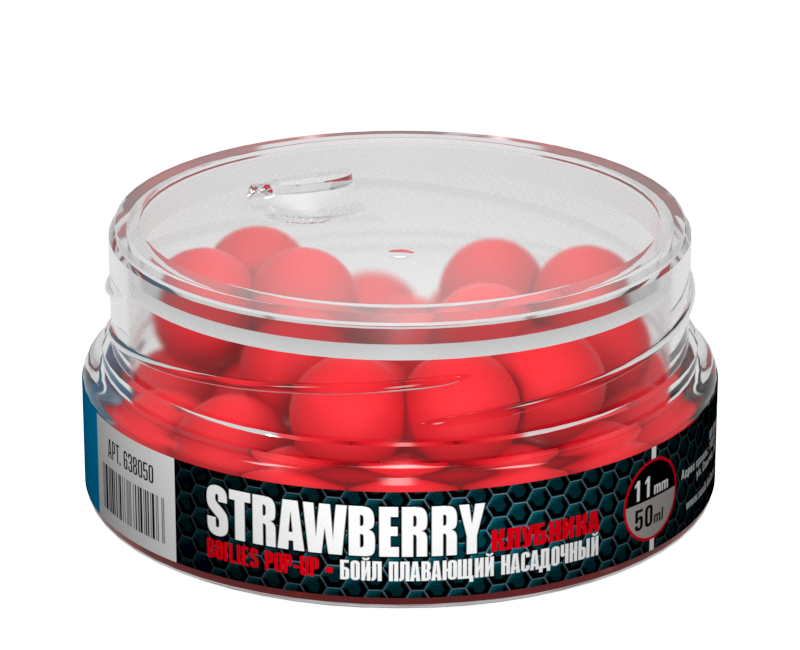 Бойлы плавающие Sonik Baits Pop-Up 11 мм Strawberry (Клубника)